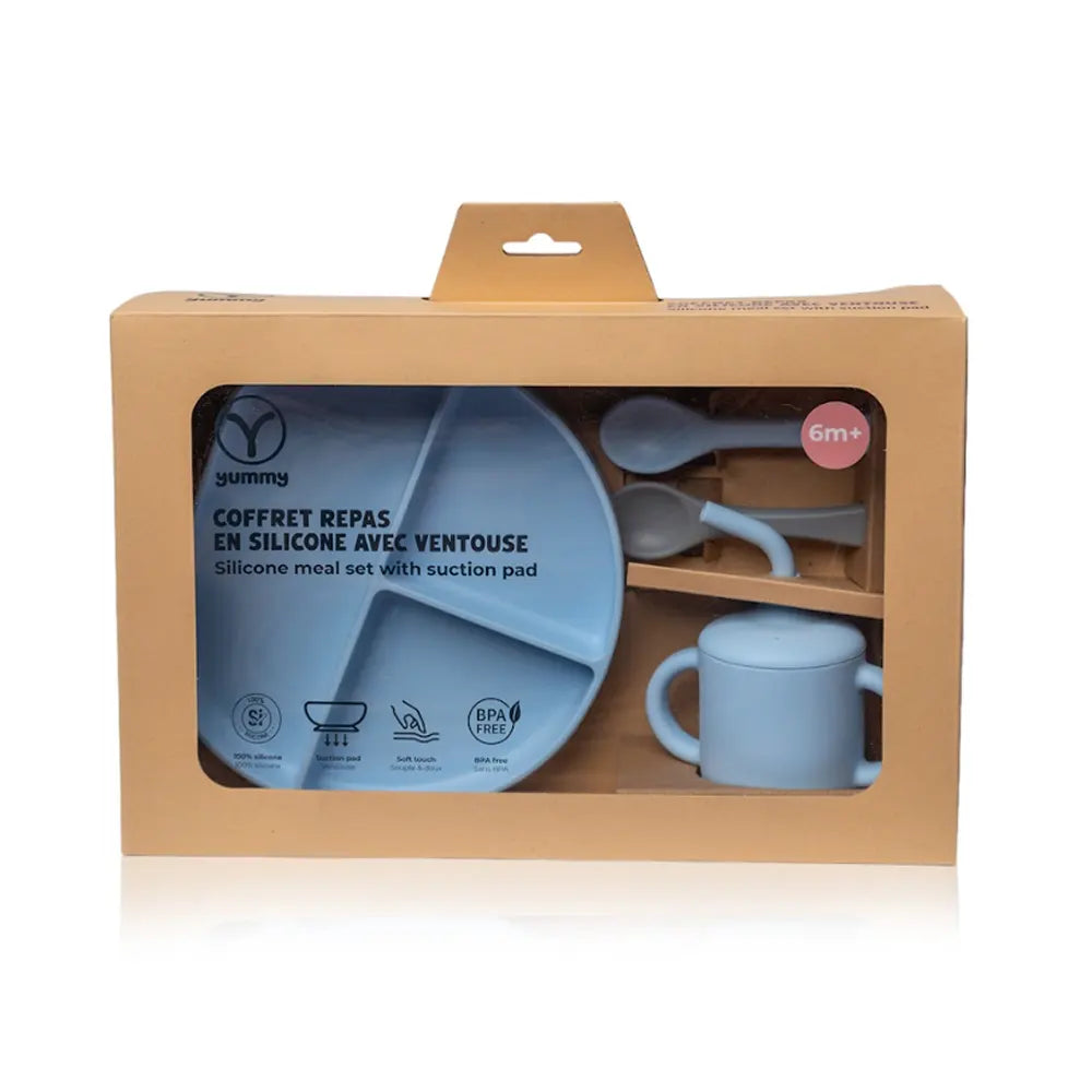 YUMMY Silicone Meal Set 6M+ - Sky Blue