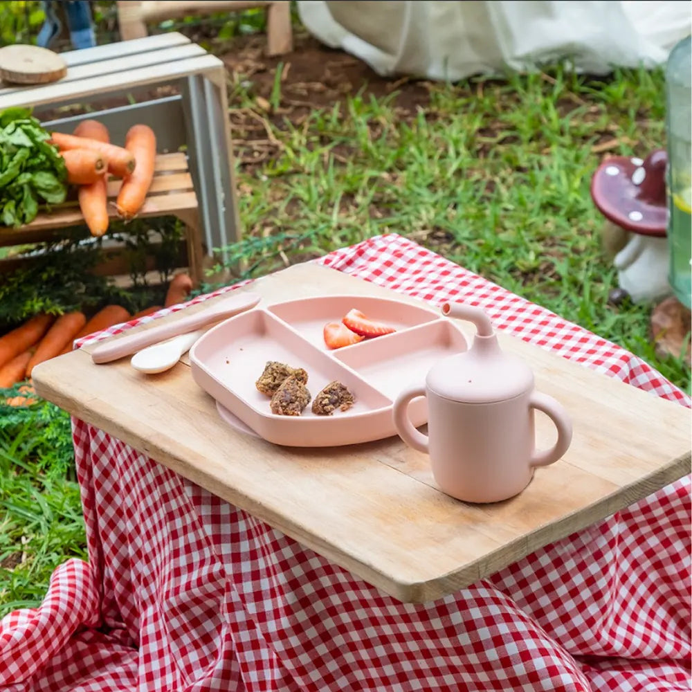 YUMMY Silicone Meal Set 6M+ - Blush Pink