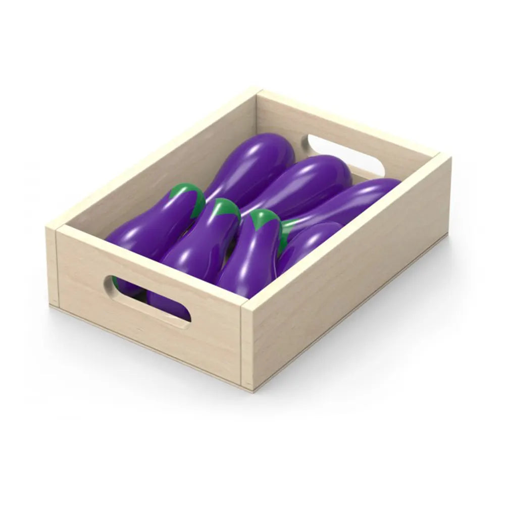 Viga Toys Set de 10 Cajas de Madera para Frutas y Verduras 3A+