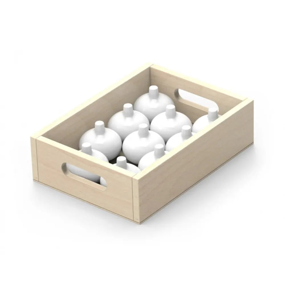 Viga Toys Set de 10 Cajas de Madera para Frutas y Verduras 3A+