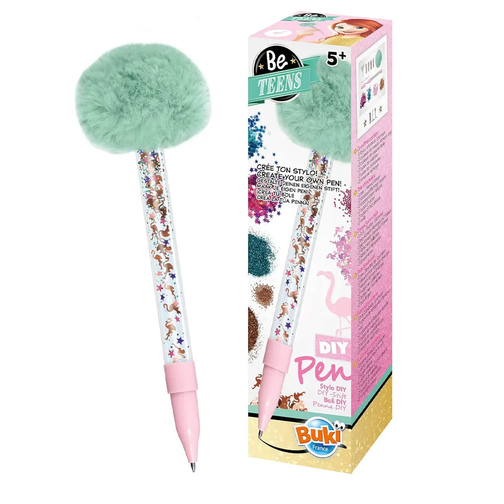 Buki Stylo Paillette - Flamant Rose