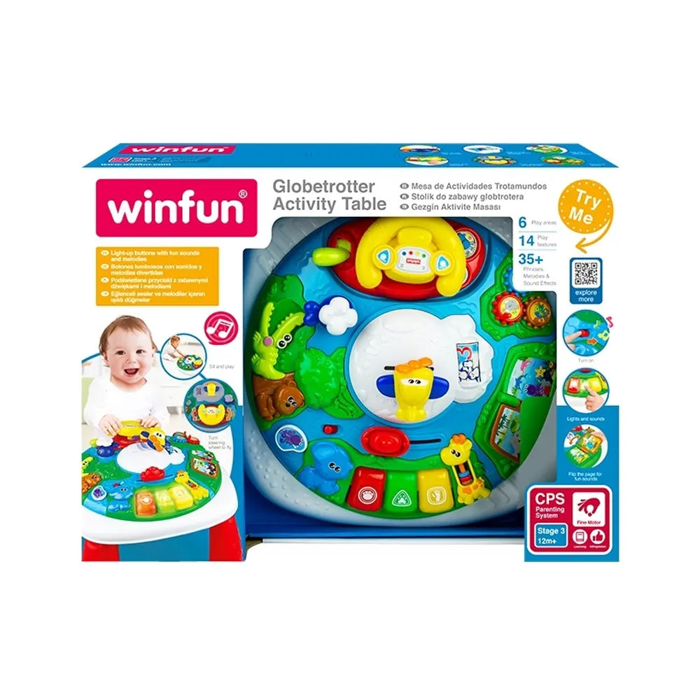 Winfun Table d'Activités Globetrotter - 12M+