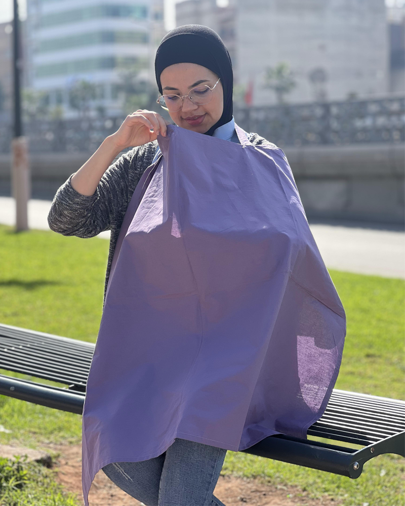 BébéYo Tablier d'allaitement - Mauve