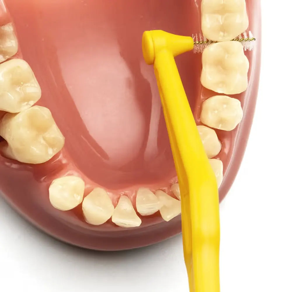 TePe Lot de 6 Brosses Angle Interdentaires 0,7mm Taille 4 - Jaune