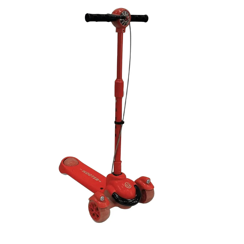 Trottinette Enfant Thème Hélicoptère - Rouge