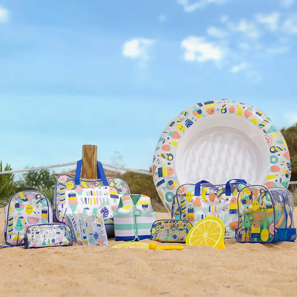 Eurekakids Trousse de Plage - Bleu & Orange