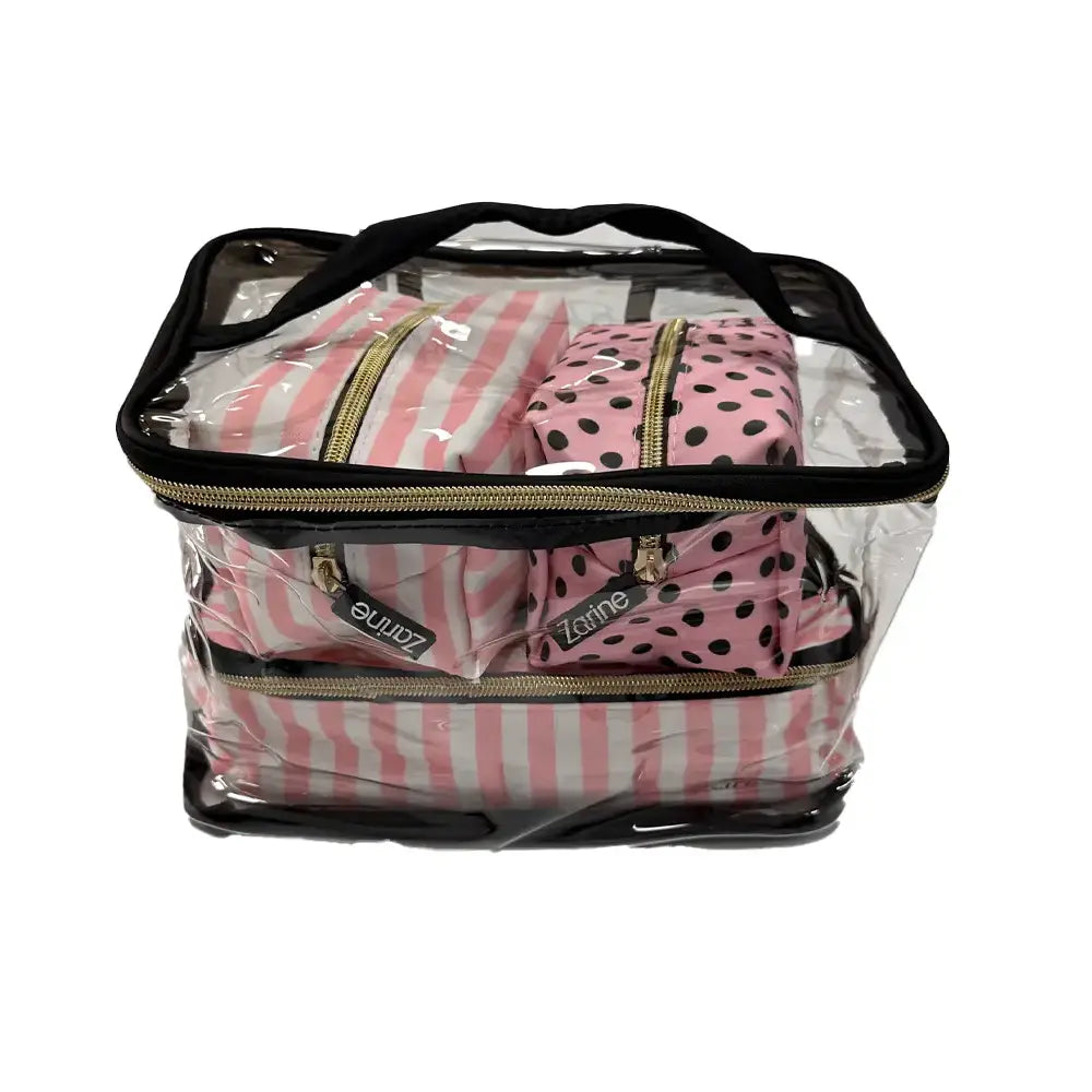Zarine Transparent Satchel with 3 Pouches