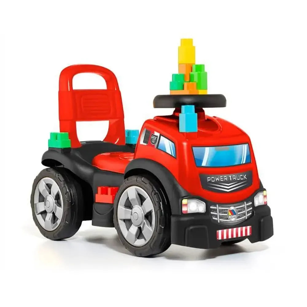 Molto Camion Porteur Avec 10 Blocs - Rouge