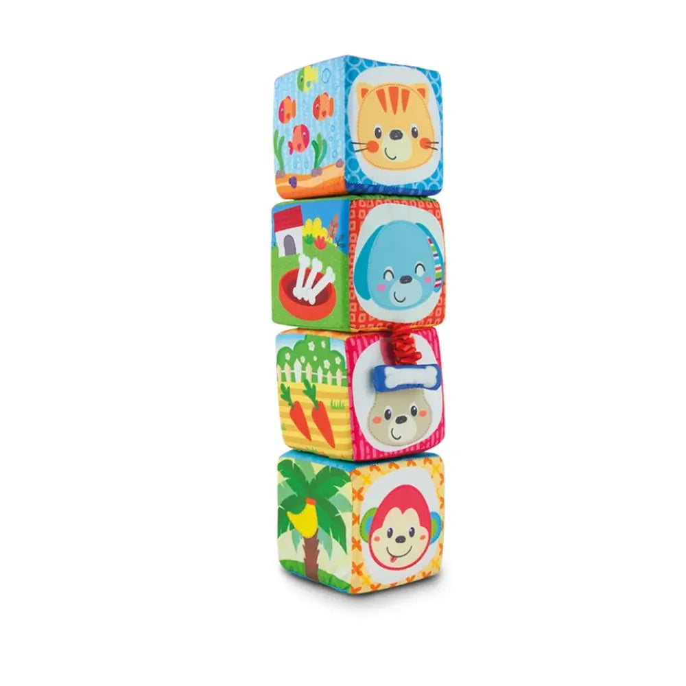 Winfun Blocs Souples Aux Graphismes Colorés - 6M+