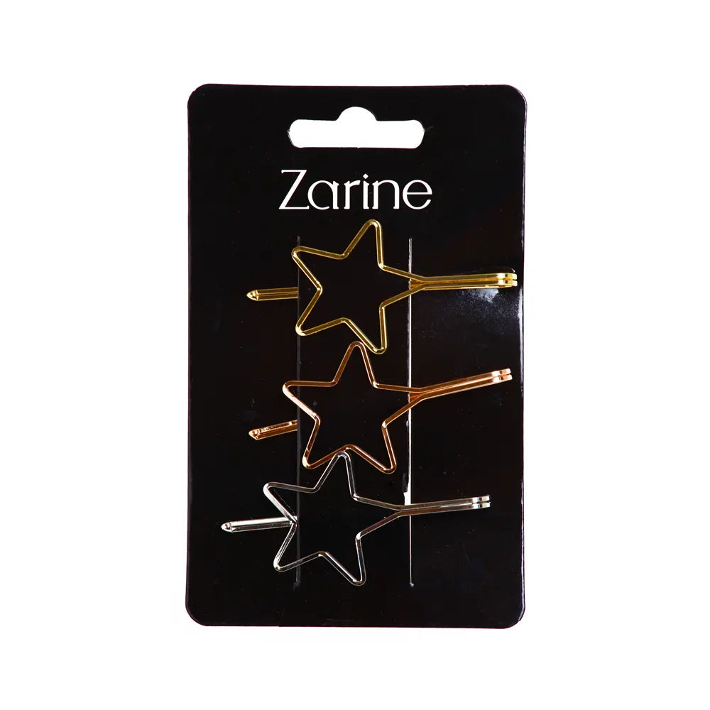 زارين طقم من 3 مشابك شعر - على شكل نجمة
