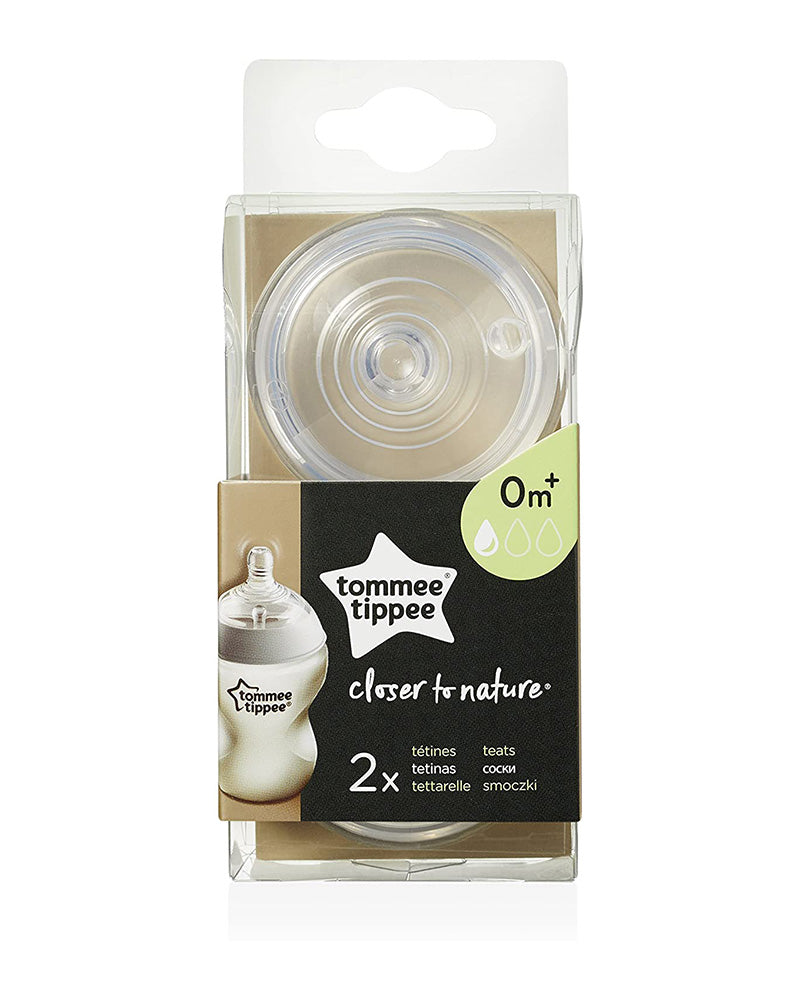 2 Tétines Tommee Tippee Closer to Nature - Débit lent 0m+