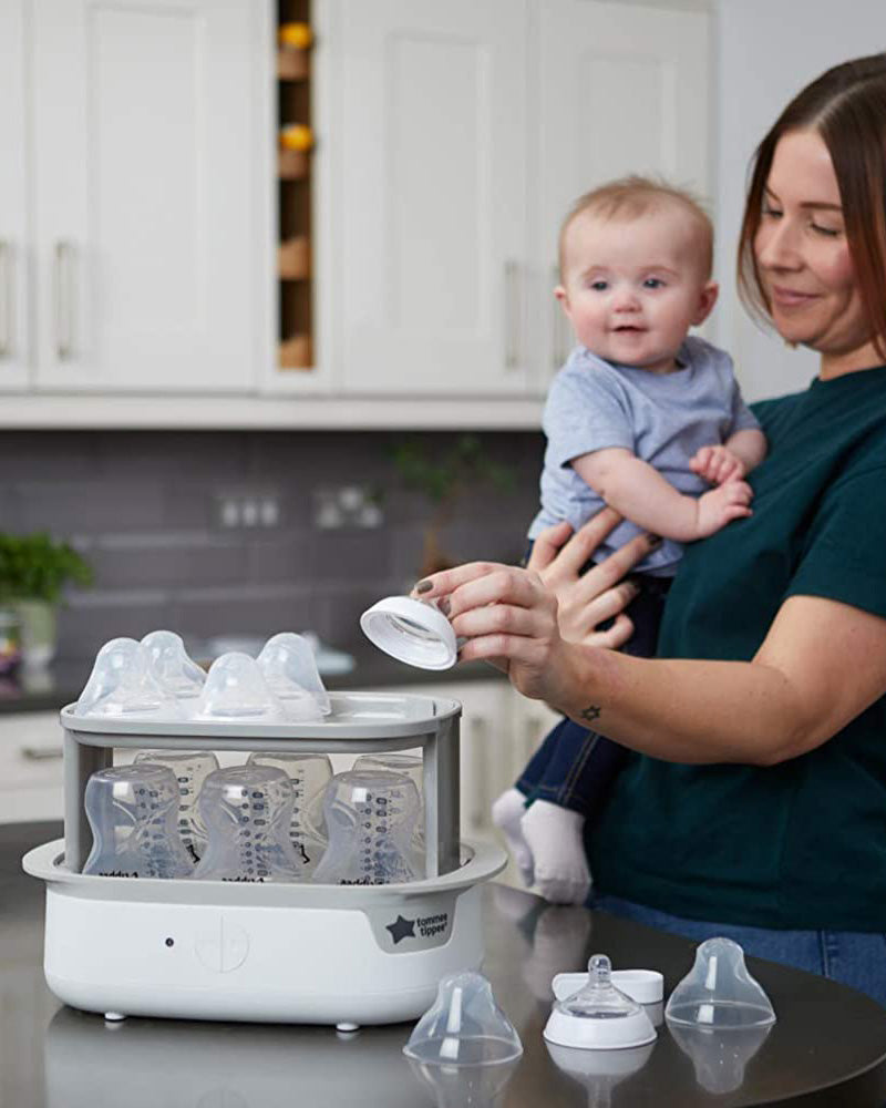 Tommee Tippee Stérilisateur Électrique à Vapeur Super Steam - Blanc
