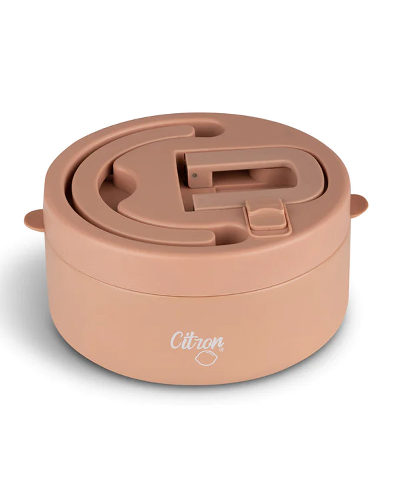 سيترون ترمس طعام من الفولاذ المقاوم للصدأ 400 مل - وردي خجول