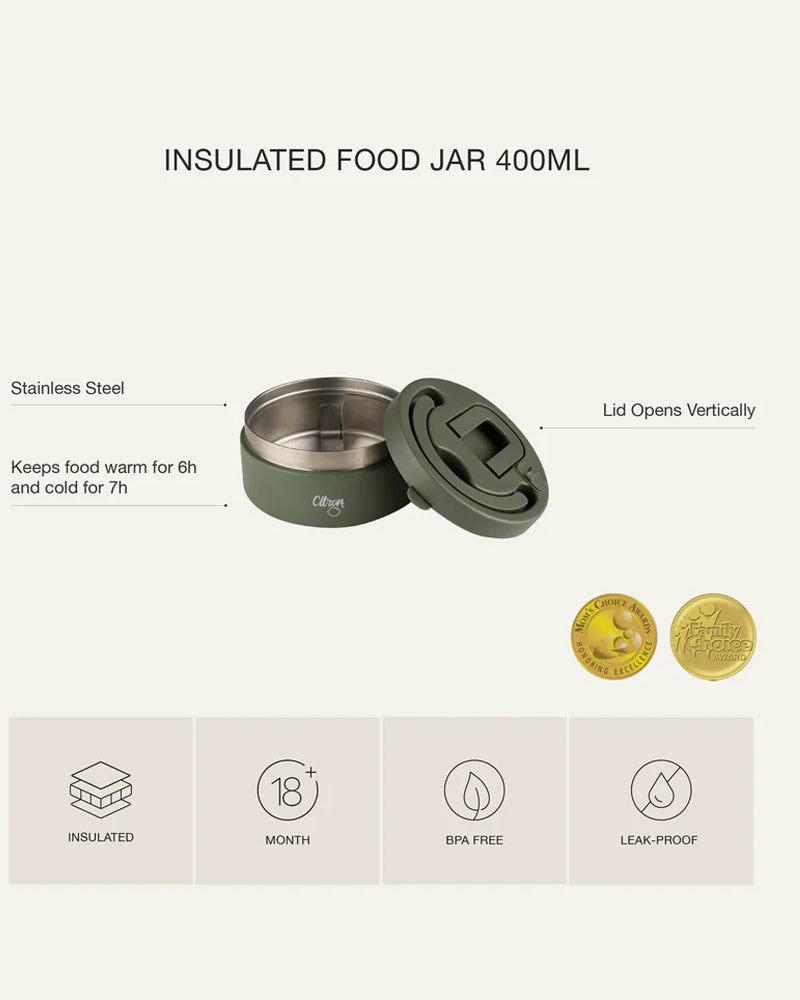 سيترون ترمس طعام من الفولاذ المقاوم للصدأ 400 مل - بنفسجي