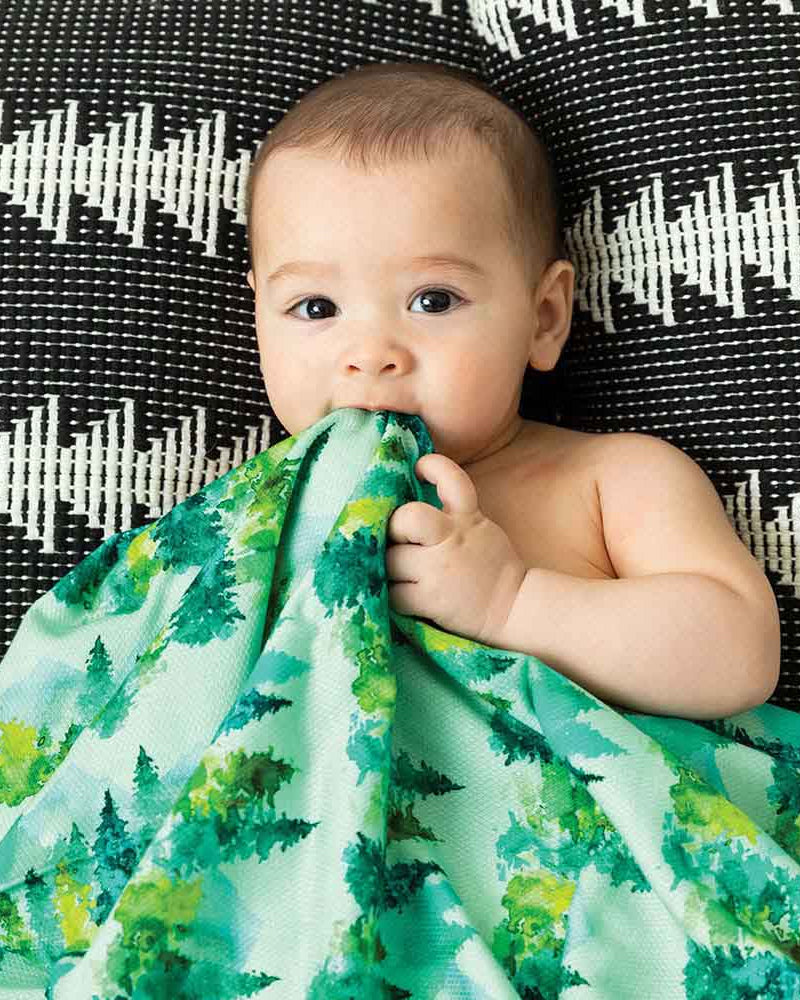 Tiny Twinkle Set of 3 Kaffle Swaddle Blankets - Forest
