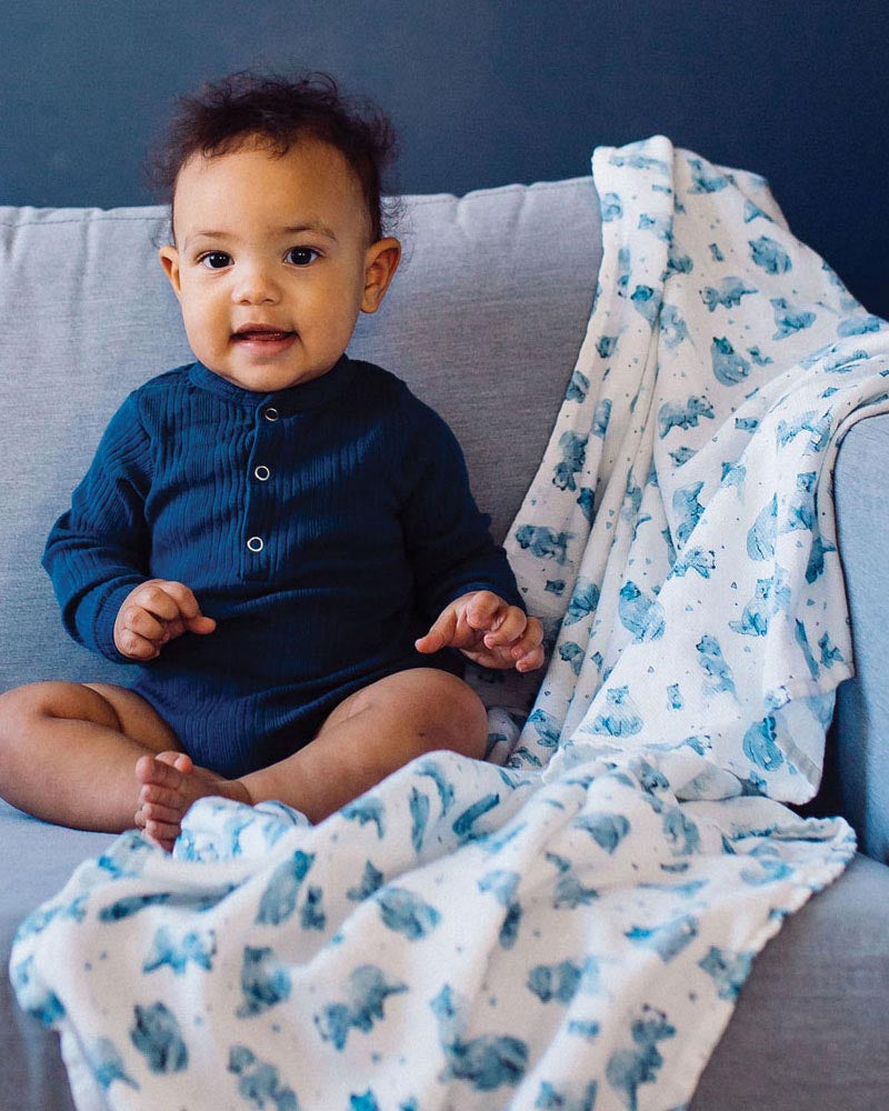 Tiny Twinkle Set of 3 Kaffle Swaddle Blankets - Forest