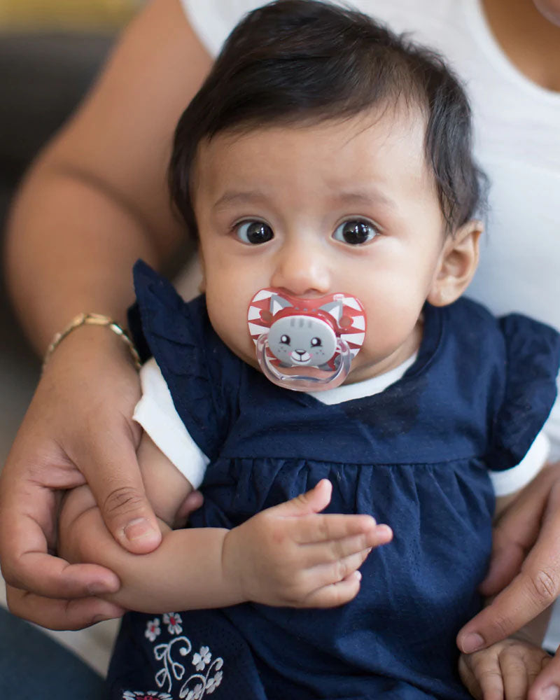 Dr. Brown's Pack of 2 Pacifiers Stage2 6-18M - Girl Animal