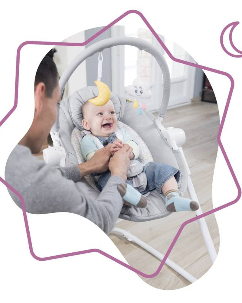 Badabulle Transat Relax En Hauteur Compact'Up Candy