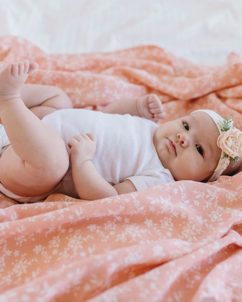 Tiny Twinkle Swaddle Blanket - Small Flower