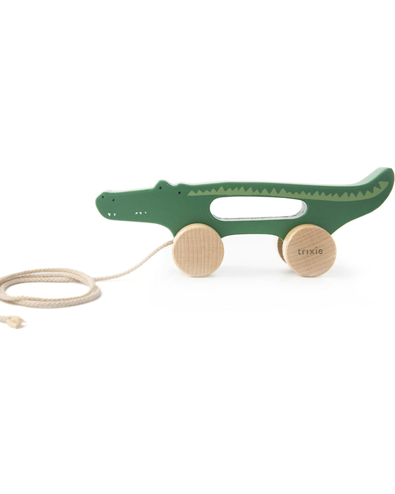 Trixie Jouet à tirer en bois - Mr. Crocodile