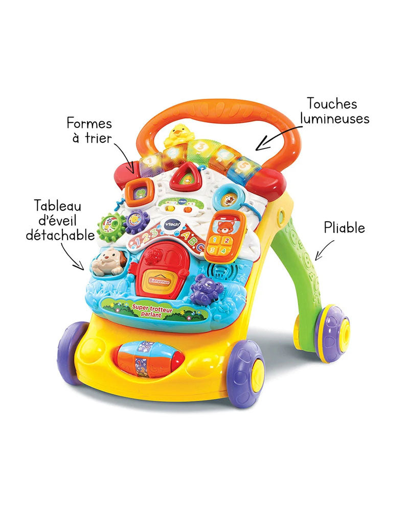Vtech Super Trotteur parlant 2en1 Bleu - 9-36m