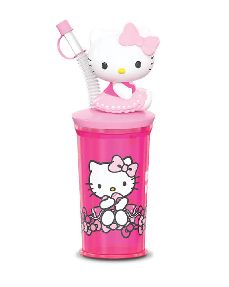 ريل كون هيلو كيتي كاندي كاب مع حلوى 10 غ - وردي فاتح