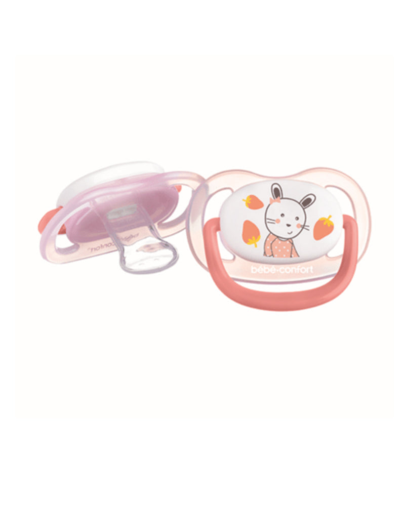 Lot de 2 Sucettes Bébé Confort Physio Air 6-18m - Rose