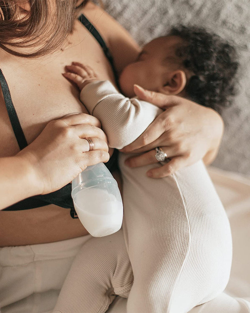 Dr. Brown's Tire lait en silicone + Biberon 120ml Cole étroit