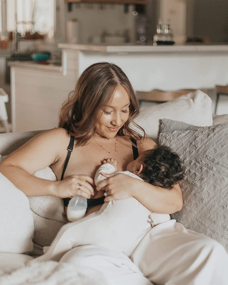 Dr. Brown's Tire lait en silicone + Biberon 120ml Cole étroit