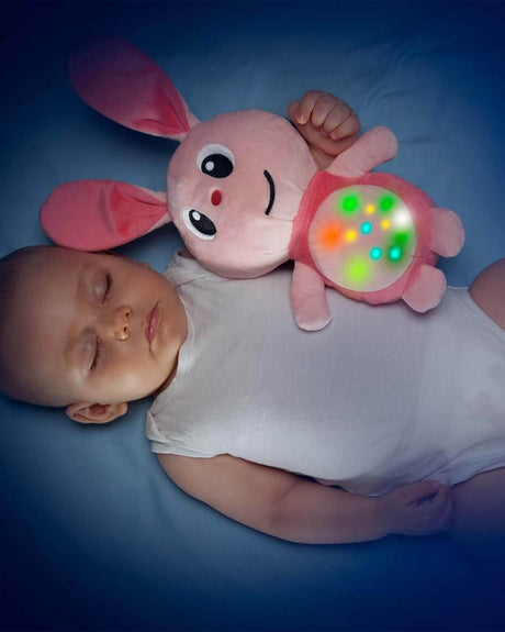 Molto Peluche Lapin Musical Rose
