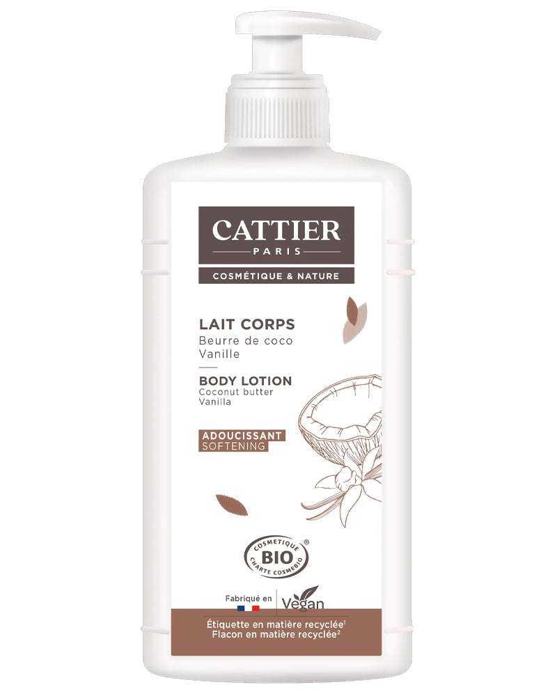 Cattier Lait de Corps adoucissant Coco & Vanille - 500ml