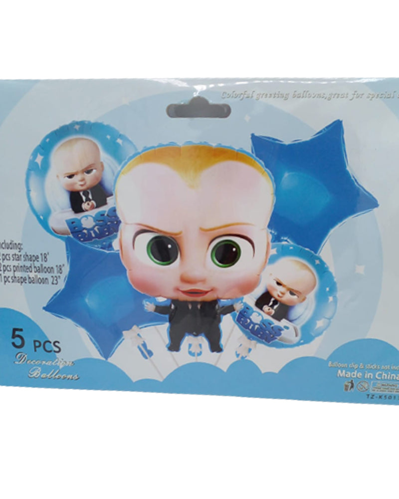 Boss Baby Pack 5 Piezas De Decoración Para Cumpleaños