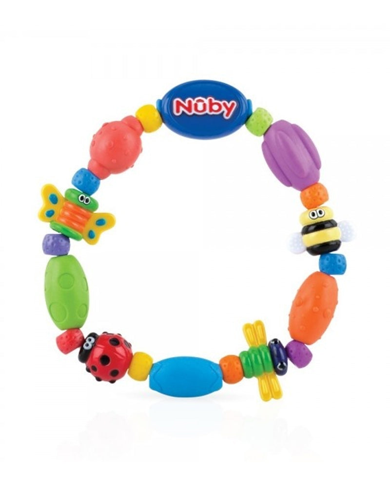 Nûby Anneau de dentition Bug-a-Loop à relief avec différents types de surfaces 3m+