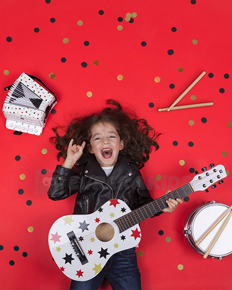 يوريكا كيدز - جيتار خشبي للأطفال من عمر 3 سنوات فما فوق