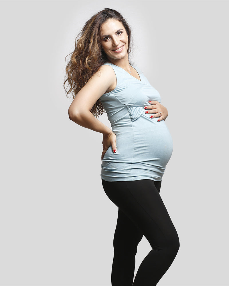 Wrap Tank Top - Water Green