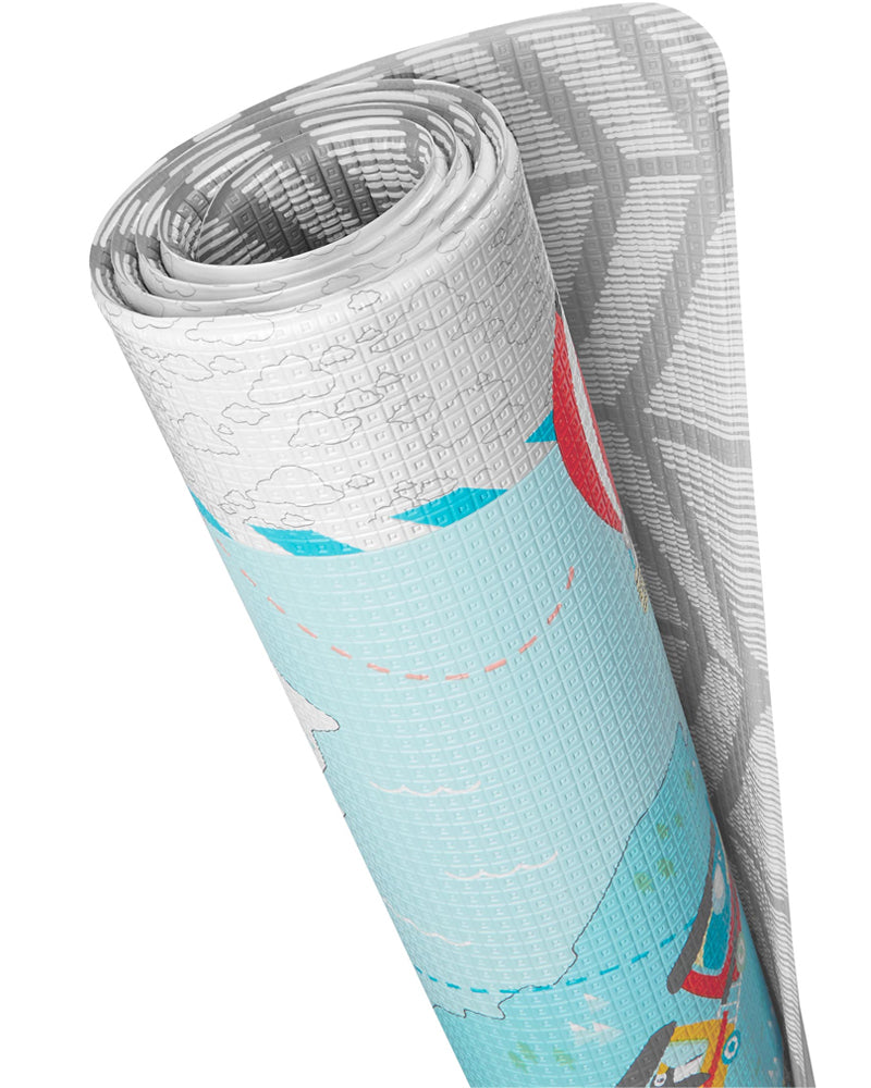 Skip Hop Tapis de Jeu Réversible Double Play - Petits Voyageurs