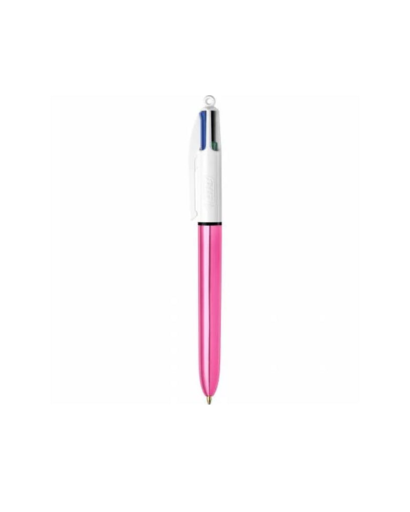 Bic Stylo 4 Couleurs Shine - Rose
