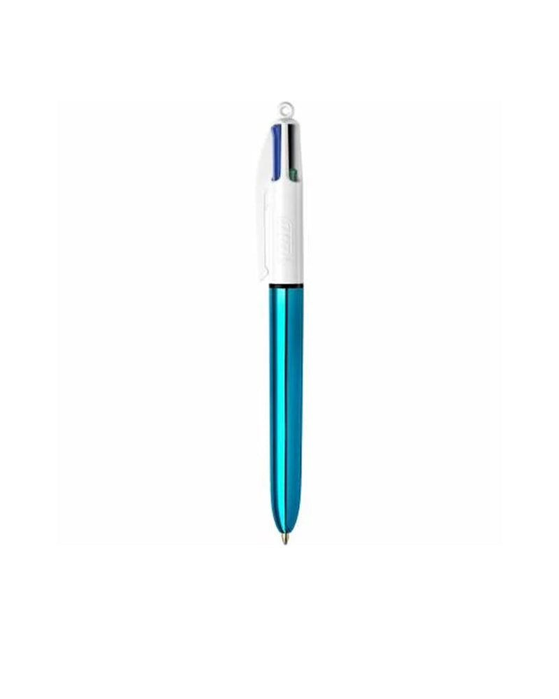 Bic Stylo 4 Couleurs Shine - Bleu