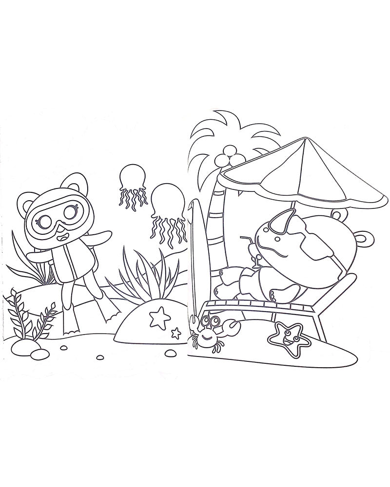 Álbum para colorear - En el mar