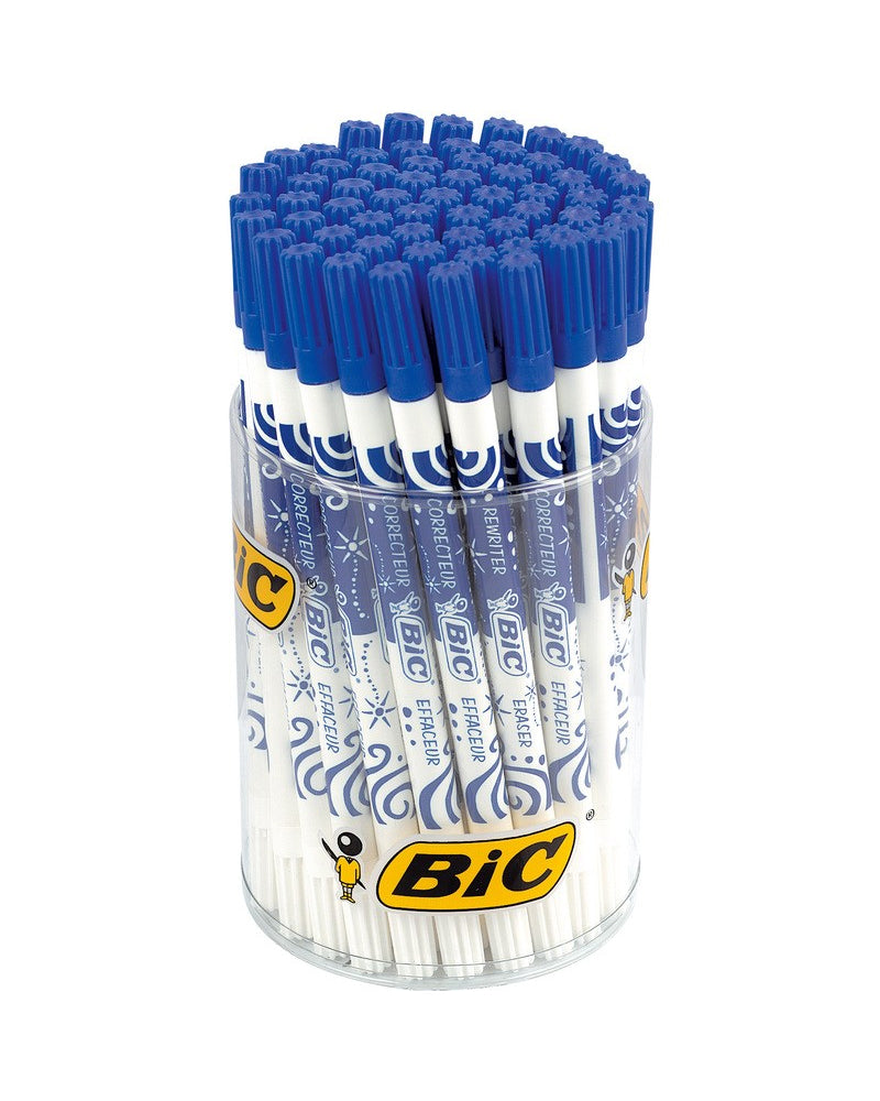 Effaceur d'encre et stylo de correction Bic - Bleu
