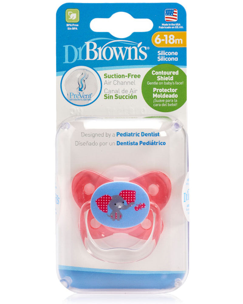 Dr. Brown's Sucette BUTTERFLY SHIELD Stage2 6-18M - Pink