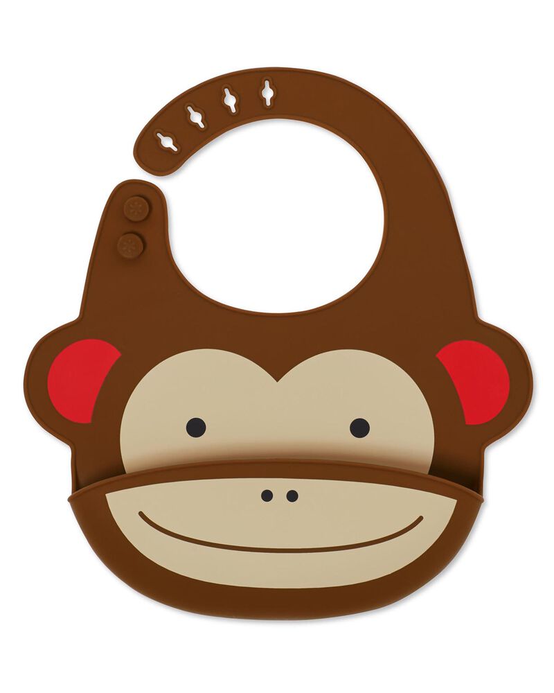 Skip Hop Bavoir Silicone Zoo - Singe