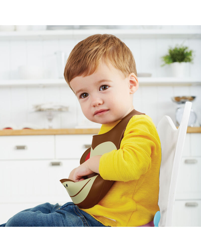 Skip Hop Bavoir Silicone Zoo - Singe