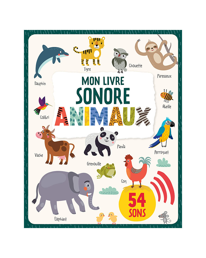 Mon livre sonore - animaux - Éditions 123 Soleil