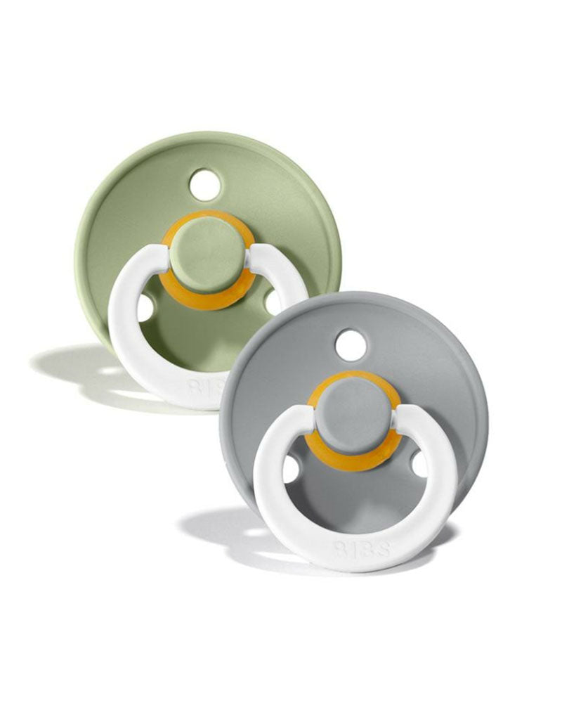 عبوة من 2 لهايات ليلية مستديرة من بيبس- رمادي/سحابي