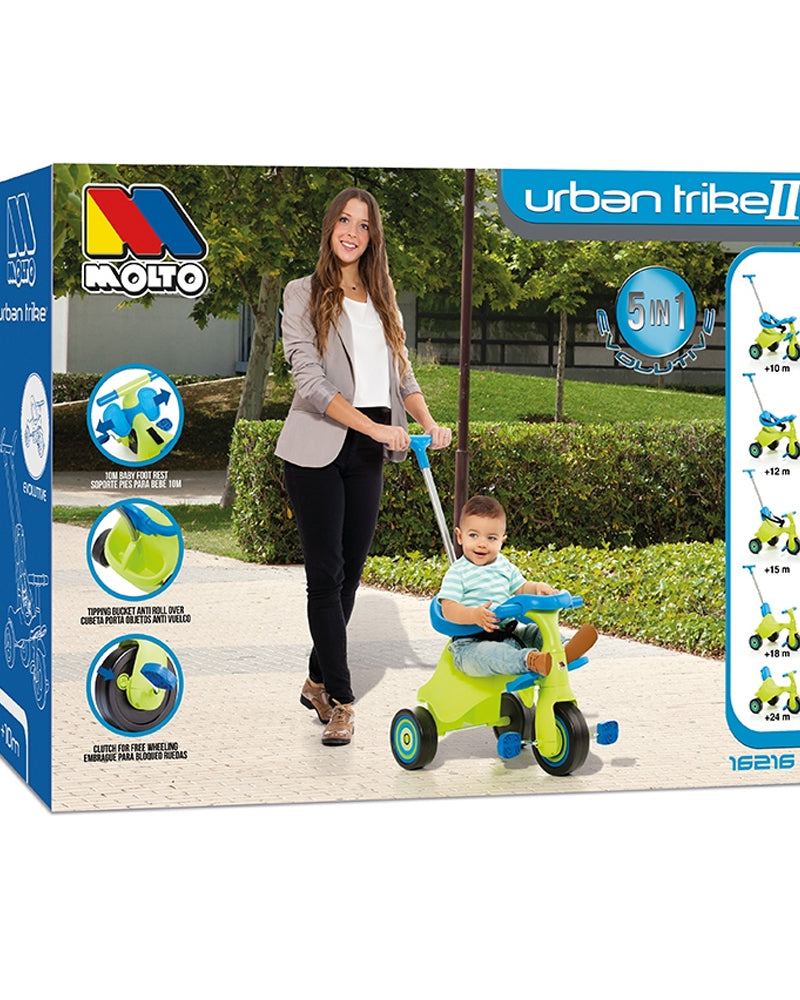 Molto Tricycle Urban Trike 5En1 - Vert