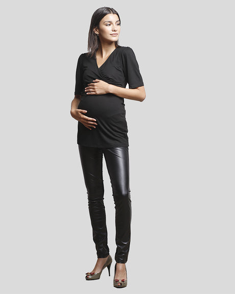 Top cruzado - Negro