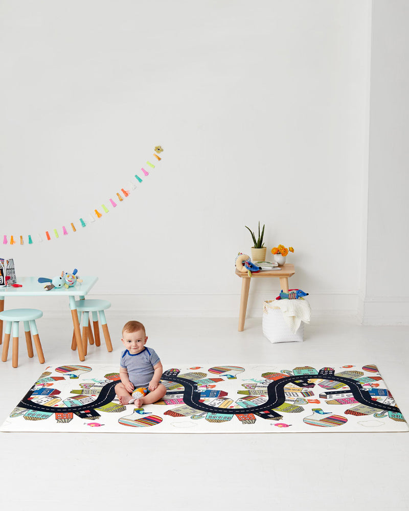 Skip Hop Tapis de Jeu Réversible Double Play - Vibrant Village
