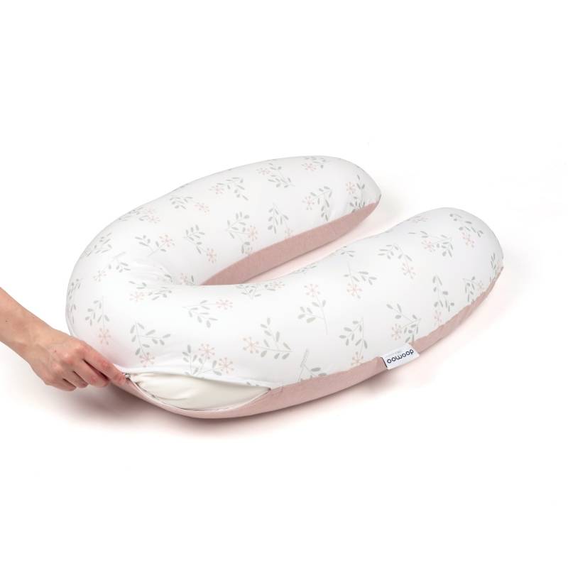 Coussin d'allaitement et maternité BUDDY Spring Doomoo - Rose
