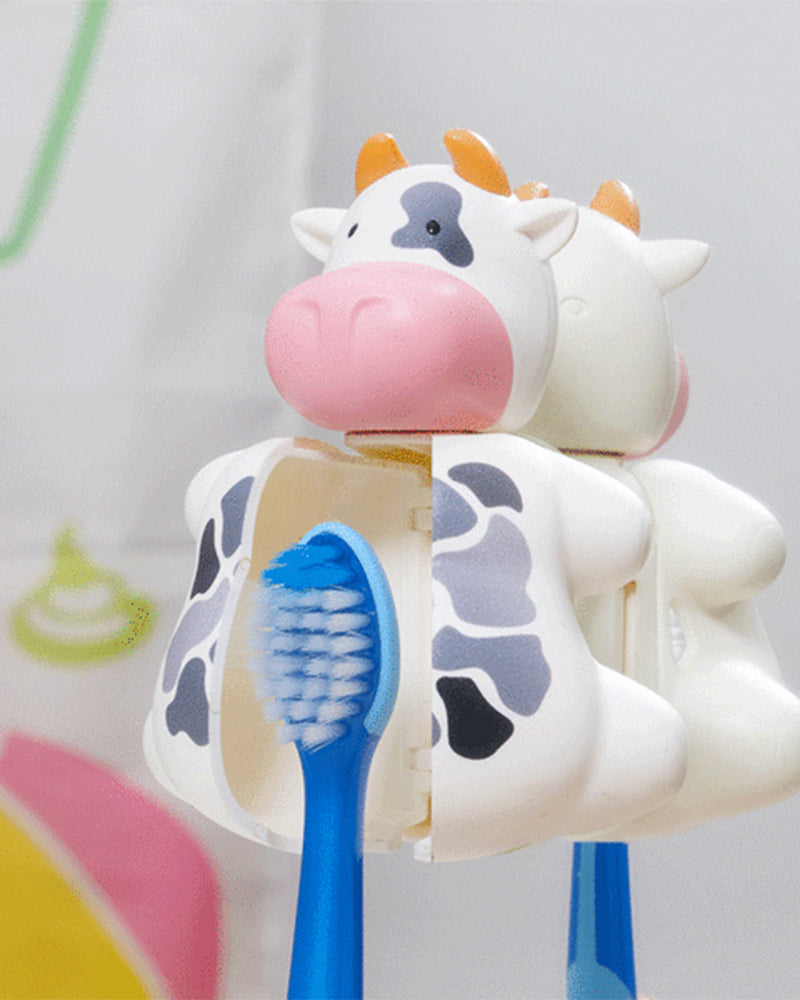 Flipper Toothbrush with Lid - Cow
